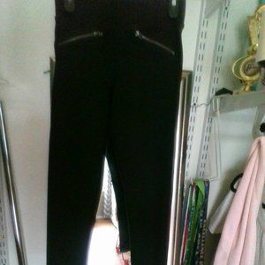 black fancy leggings